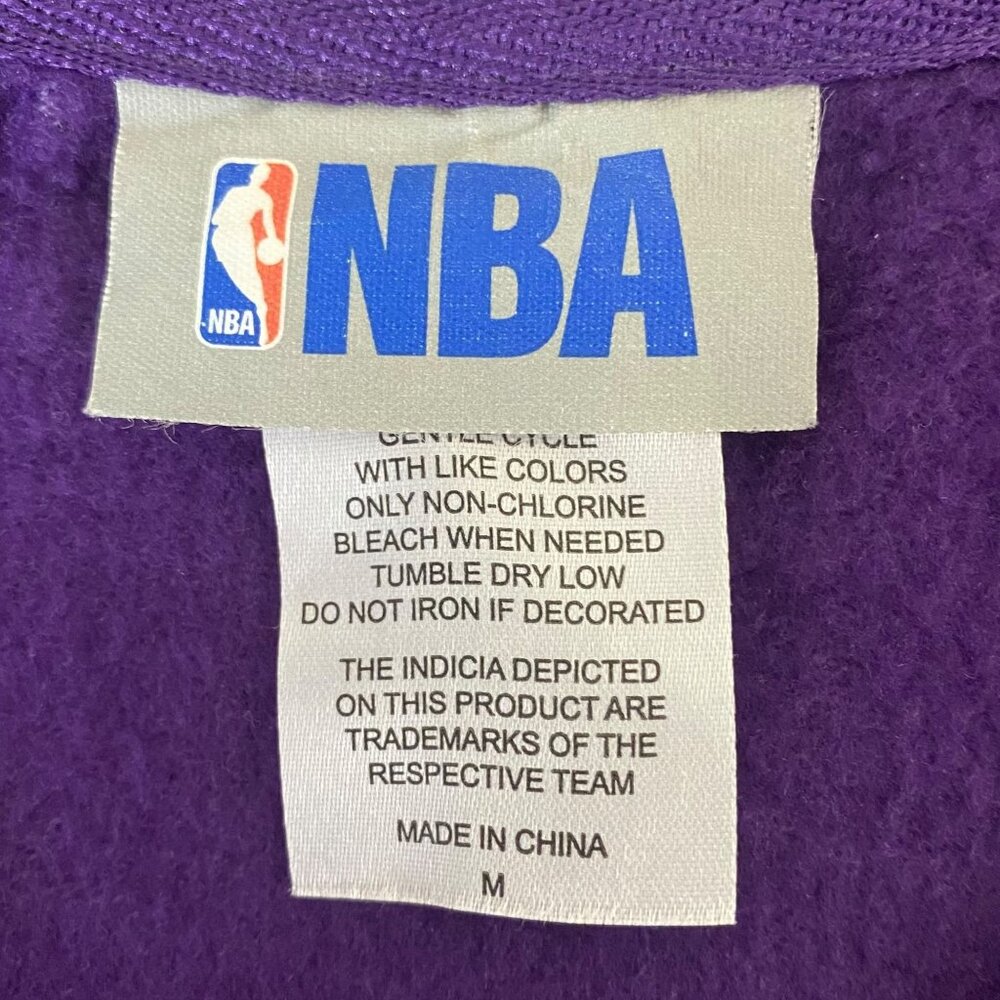 NBA Los Angeles Lakers Burnout Crewneck Sweatshirt Womens Medium Purple Pullover - Picture 9 of 12